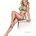 GIRL IN GREEN BIKINI